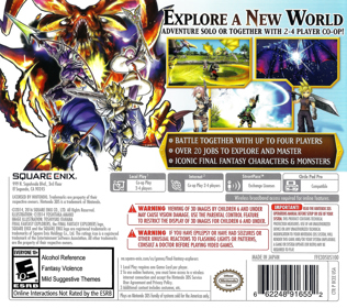 Final Fantasy: Explorers - Box - Back (North America) - 1400x1242