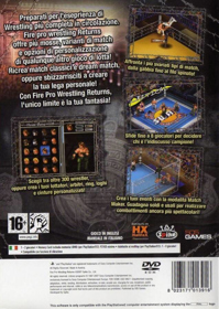 Fire Pro Wrestling Returns - Box - Back (Italy) - 637x897