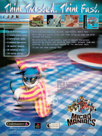Micro Maniacs Racing - Advertisement Flyer - Front (United States) - 1651x2200