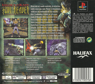 Legacy of Kain: Soul Reaver - Box - Back (Italy) - 1630x1443