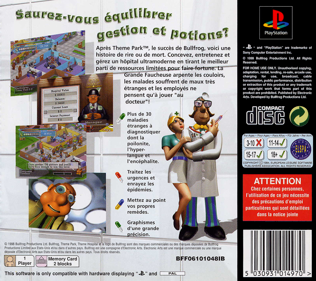 Theme Hospital - Box - Back (France) - 765x680