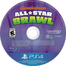 Nickelodeon All-Star Brawl - Disc (North America) - 755x753