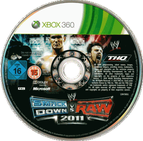 WWE SmackDown vs. Raw 2011 - Disc (Europe) - 2056x2034