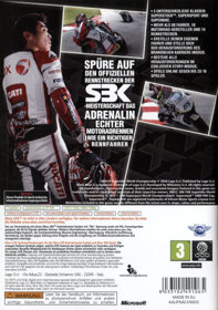 SBK X: Superbike World Championship - Box - Back (Germany) - 505x717