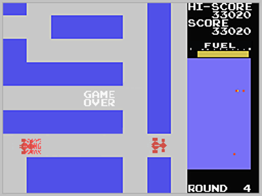 Rally X (Team Pixelboy) - Screenshot - Game Over (World) - 256x192