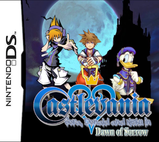 Castlevania: Sora, Donald & Neku in Dawn of Sorrow - Box - Front (World) - 514x458
