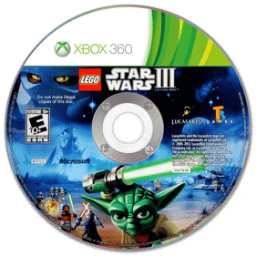LEGO Star Wars III: The Clone Wars - Disc (North America) - 1440x1440