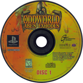 Oddworld: Abe's Exoddus - Disc (North America) - 1000x1000