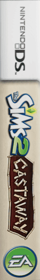 The Sims 2: Castaway - Box - Spine (North America) - 124x869