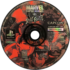 Marvel Super Heroes vs. Street Fighter - Disc (North America) - 700x700