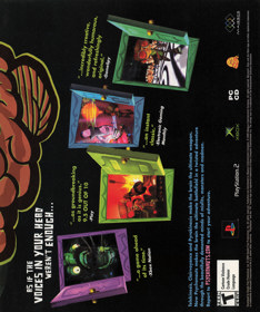 Psychonauts - Advertisement Flyer - Front (United States) - 1836x2200