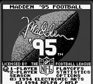 Madden 95 - Screenshot - Game Title (United States) - 1084x976