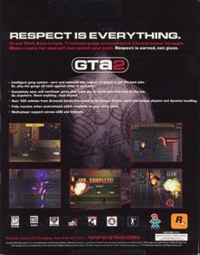 Grand Theft Auto 2 - Box - Back (North America) - 629x800
