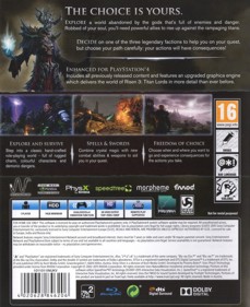 Risen 3: Titan Lords: Enhanced Edition - Box - Back (Europe) - 1142x1400