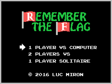 Remember the Flag - Screenshot - Game Title (World) - 256x192