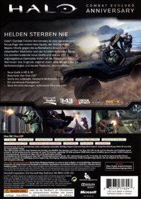 Halo: Combat Evolved Anniversary - Box - Back (Germany) - 901x1269
