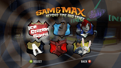 Sam & Max: Beyond Time and Space - Screenshot - Game Select (World) - 1280x720
