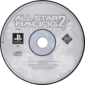 All Star Racing 2 - Disc (Europe) - 1000x1000