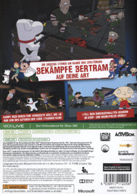 Family Guy: Back to the Multiverse - Box - Back (Germany) - 600x851