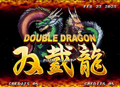 Double Dragon One - Screenshot - Game Title (World) - 1366x991