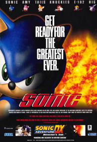 Sonic Adventure DX: Director's Cut - Advertisement Flyer - Front (United Kingdom) - 1720x2500