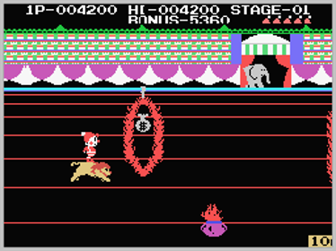 Circus Charlie - Screenshot - Gameplay (World) - 256x192
