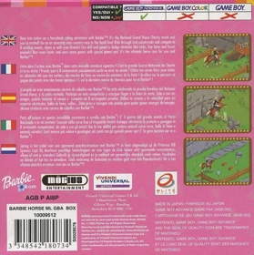 Barbie Horse Adventures: Blue Ribbon Race - Box - Back (Europe) - 640x643