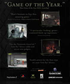 Tom Clancy's Splinter Cell - Advertisement Flyer - Front (United States) - 1844x2200