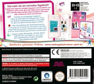 My Secret World - Box - Back (Germany) - 887x800