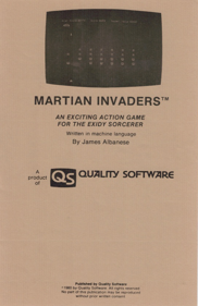 Martian Invaders - Box - Front (North America) - 842x1299