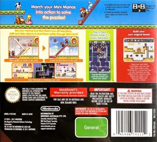 Mario vs. Donkey Kong: Mini-Land Mayhem! - Box - Back (Australia) - 973x876