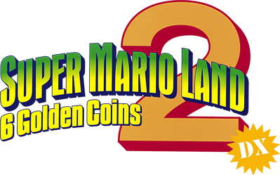 Super Mario Land 2: 6 Golden Coins DX - Clear Logo (World) - 1200x749