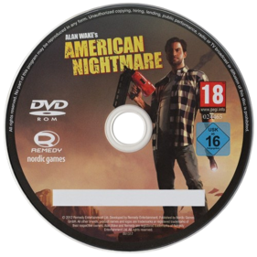 Alan Wake's American Nightmare - Disc (Europe) - 500x500