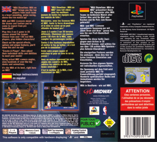 NBA Showtime: NBA on NBC - Box - Back (Europe) - 1616x1453