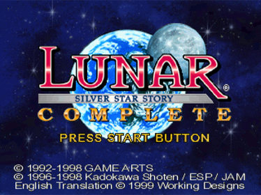 Lunar: Silver Star Story Complete - Screenshot - Game Title (North America) - 640x480