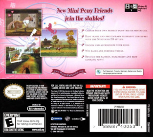 Pony Friends: Mini Breeds Edition - Box - Back (North America) - 1036x928
