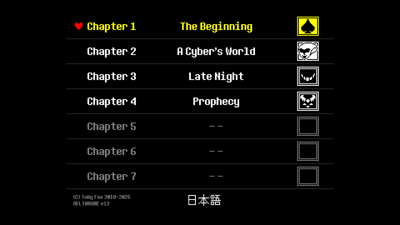 Deltarune - Screenshot - Game Select (North America) - 1280x720