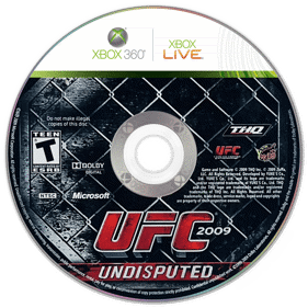 UFC 2009 Undisputed - Disc (North America) - 1440x1440