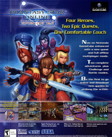 Phantasy Star Online: Episode I & II - Advertisement Flyer - Front (United States) - 2280x2800