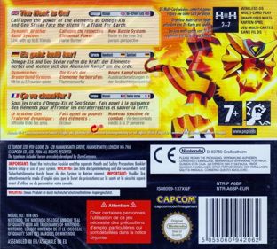 Mega Man Star Force: Leo - Box - Back (Europe) - 1349x1214