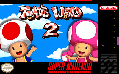Toad's World 2 - Fanart - Box - Front (World) - 999x625