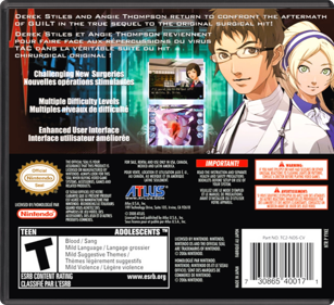 Trauma Center: Under the Knife 2 - Box - Back - Reconstructed (North America) - 774x708