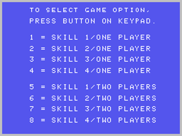 Frantic Freddy - Screenshot - Game Select (North America) - 256x192