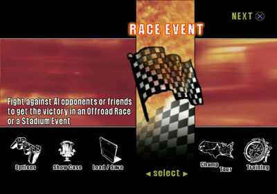 Monster 4x4: Masters of Metal - Screenshot - Game Select (North America) - 640x448