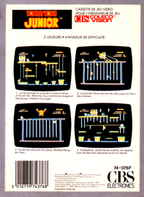 Donkey Kong Junior - Box - Back (France) - 497x680