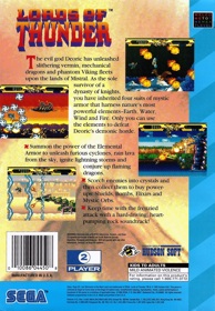 Lords of Thunder - Box - Back (North America) - 1636x2359