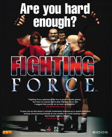 Fighting Force - Advertisement Flyer - Front (United Kingdom) - 1794x2200