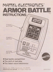 Armor Battle - Arcade - Controls Information (North America) - 707x961
