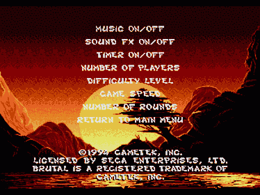 Brutal: Paws of Fury - Screenshot - Game Select (World) - 320x240