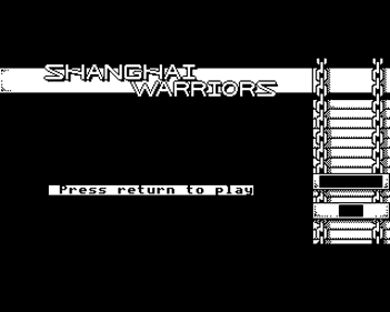Shanghai Warriors - Screenshot - Game Title (United Kingdom) - 640x512